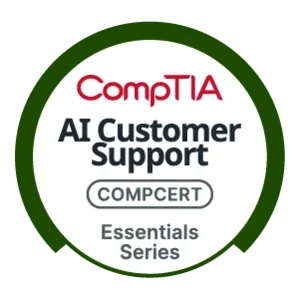 CompTIA AI Customer Support Essentials logo